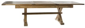 ARTEKKO Τραπέζι τραπεζαρίας ανοιγόμενο από ξύλο μασίφ (200x100x78)cm - Ξύλο - 617-0201