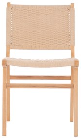 Καρέκλα Ignacio Rubberwood Σχοινί Φυσικό 50x60x87Υεκ.