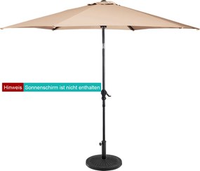 Costway Στρογγυλή Βάση Ομπρέλας Φ49cm με Σφιγκτήρα και Ανθεκτική Σιδερένια Ράβδο OP3888