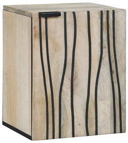 vidaXL Ντουλάπι νιπτήρα με ράφι Καφέ και Μαύρο 38 x 33.5 x 48 εκ.