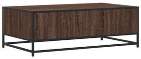 vidaXL Τραπεζάκι Σαλονιού Καφέ Δρυς 100x57x35 εκ. Επεξ. Ξύλο/Μέταλλο