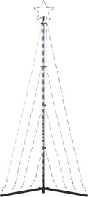 vidaXL Χριστουγεννιάτικο δέντρο LED 339 LED Ψυχρό Λευκό 182 εκ.