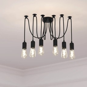 Φωτιστικό Οροφής Πολύφωτο A-S Udell Black 167525