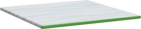vidaXL Στρώμα επικάλυψης Λευκό και Πράσινο 180 x 200 cm