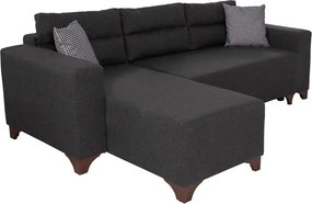 Corner Sofa-Bed Tloft Mini - Anthracite Anthracite