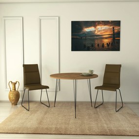 Τραπέζι Caucasian Δρυς PACIN 90x90x75