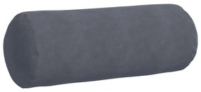vidaXL Μαξιλάρια Στήριγμα 2 pcs Σκούρο Γκρι Ø 25 x 70 cm