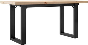 vidaXL Τραπεζάκι Σαλονιού Πλαίσιο Ο Μασίφ Πεύκο/Ατσάλι