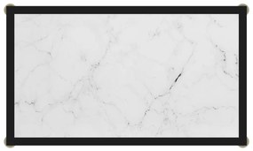 vidaXL Τραπέζι Κονσόλα Λευκό 60 x 35 x 75 εκ. από Ψημένο Γυαλί