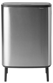 Brabantia 1001265 Κάδος απορριμμάτων Bo Touch Hi 2x30L, Matt Steel Fingerprint Proof