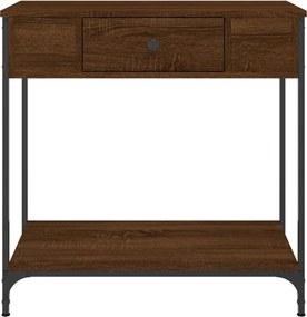 vidaXL Τραπέζι Κονσόλα Καφέ Δρυς 75x34,5x75 εκ. Επεξεργασμένο Ξύλο