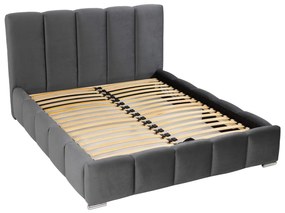 Επενδυμένο κρεβάτι Wizko-Ekrou-160 x 200