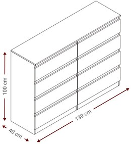 Συρταριέρα Juniper 8S-Fusiko