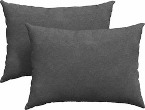 VidaXL Μαξιλάρι Καναπέ 2 pcs Σκούρο Γκρι 70 x 50 cm