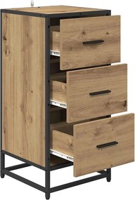 vidaXL Πλαϊνό γραφείο Artisan Oak 35.5 x 35 x76 εκ