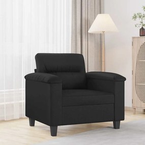 vidaXL Πολυθρόνα Μαύρη 60 εκ. από Συνθετικό Δέρμα