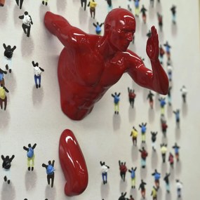 Καμβάς Home ESPRIT Ρητίνη πολυστερίνη Καμβάς 80 x 3,5 x 80 cm