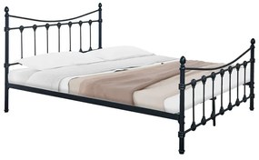 Κρεβάτι Beowulf pakoworld μαύρο μεταλλικό 150x200εκ