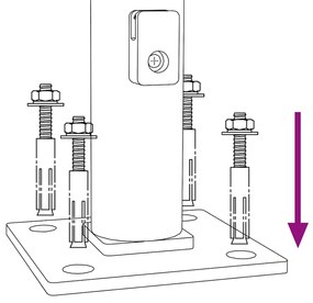 vidaXL Συρματόπλεγμα Περίφραξης Ανθρακί 1,4 x 25 μ. με Βάσεις Φλάντζα