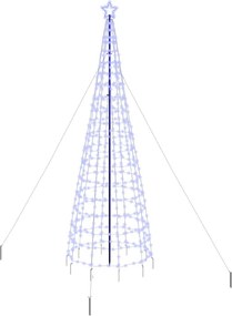 vidaXL Χριστουγεννιάτικο Δέντρο LED με Σφήνες Εδάφους Μπλε 400 cm