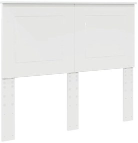 vidaXL Κεφαλάρι Λαμπερό Λευκό Μηχανικά επεξεργασμένο ξύλο