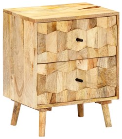 vidaXL Κομοδίνο 40 x 30 x 50 εκ. από Μασίφ Ξύλο Μάνγκο