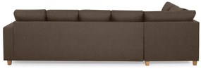 Γωνιακός Καναπές Scandinavian Choice C174, Δρυς, Καφέ, 300x195x92cm, 130 kg, Πόδια: Ξύλο | Epipla1.gr
