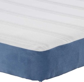 vidaXL Στρώμα Κρεβατιού με στρώμα Μπλε 160 x 200 cm ύφασμα