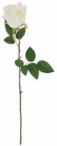 Τεχνητό Λουλούδι Τριαντάφυλλο Μπουμπούκι 00-00-18063-2 8x60cm Ecru Marhome Συνθετικό Υλικό