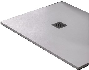 Ντουζιέρα παραλληλόγραμμη - Sirene Slate-Leuko - Mat-160 x 80 εκ.