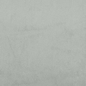 Κρεβάτι Boxspring με Στρώμα Ανοιχτό Γκρι 140x200 εκ. Βελούδινο - Γκρι