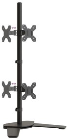 vidaXL Βάση Οθόνης Διπλή VESA Μαύρη 75/100 χιλ. από Ατσάλι