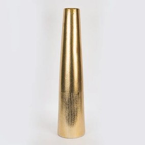 Βάζο Κεραμικό 752-20293 18.5x18.5x81.5cm Gold Estheti Home Κεραμικό