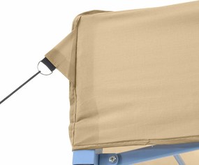 vidaXL Σκηνή Πάρτυ Μπεζ 200 x 200 x 306 εκ. Ύφασμα Όξφορντ