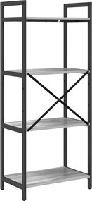 vidaXL Ράφι Βιβλίων 4 επιπέδων 56 x 34 x 133,5 εκ Επεξεργασμένο Ξύλο