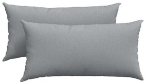 vidaXL Μαξιλάρι Καναπέ 2 pcs Ανοιχτό γκρι 80 x 40 cm ύφασμα
