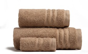 Πετσέτες Μπάνιου (Σετ 3τμχ) Melinen Premio 600gsm Καφέ