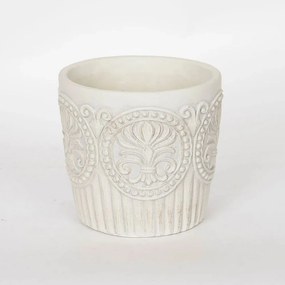 Κασπώ 752-18040 17,5x17,5x16cm Beige Estheti Home Τσιμέντο