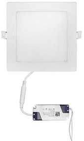 Adeleq Led Φωτιστικό Ψευδοροφής Αλουμινίου Τετράγωνο 12W 4000K 120ο Λευκό 21-0122001