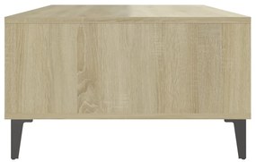 vidaXL Τραπεζάκι Σαλονιού Λευκό/Sonoma Δρυς 103,5x60x35εκ. Επεξ. Ξύλο