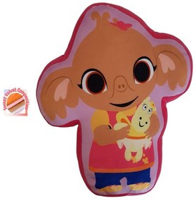 Μαξιλάρι Διακοσμητικό Παιδικό 3D (Με Γέμιση) Acamar Films Bing 208 35cm Fuchsia DimCol Velboa