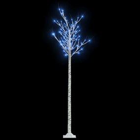 vidaXL Χριστουγ. Δέντρο Εξωτ./Εσωτ. Χώρου 200 LED Μπλε 2,2 μ. Ιτιά