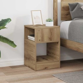 vidaXL End Table Artisan Oak 30,5 x 30 x 45 εκ Επεξεργασμένο Ξύλο