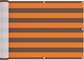 vidaXL Οθόνη Μπαλκονιού Πορτοκαλί και Καφέ 75 x 200 cm