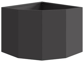 vidaXL Γωνιακό Ροδόδεντρο Μαύρο 45 x 45 x 35 cm Ατσάλι