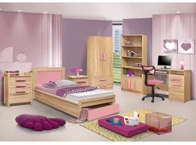 ΚΡΕΒΑΤΙ ΜΕ ΣΥΡΤΑΡΙ PLAYROOM HM330.02 SONAMA-ΡΟΖ 90Χ190εκ.