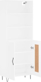 vidaXL Ντουλάπι Λευκό 69,5x34x180 εκ. από Επεξεργασμένο Ξύλο