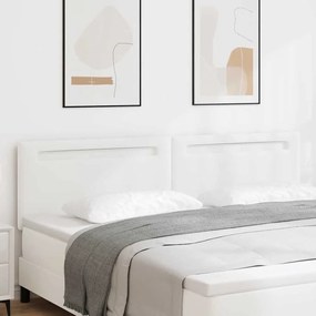 vidaXL Κεφαλάρι Απλό Σχέδιο Καθαρό Λευκό 200 εκ από Συνθετικό Δέρμα