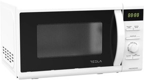 Φούρνος μικροκυμάτων Tesla MW2060MW, 20 λίτρα, 700W, Ψηφιακή οθόνη, Απόψυξη, Γκριλ, Λευκό