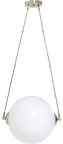Φωτιστικό Οροφής Pendolo Λευκό-Ασημί  47x40x120εκ Ε27 - Ασημί